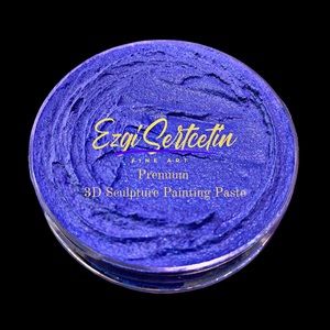 Premium 3 D sculpture painting paste blue Modeling paste  decorative plaste6oz